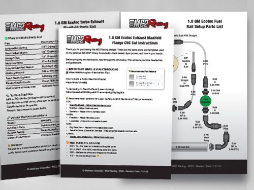 CNC Intake Manifold Kit DIY Plans for the 1.8L Ecotec