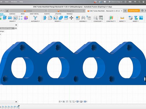 CNC Turbo Exhaust Manifold Flange for the 1.8L Ecotec Engine